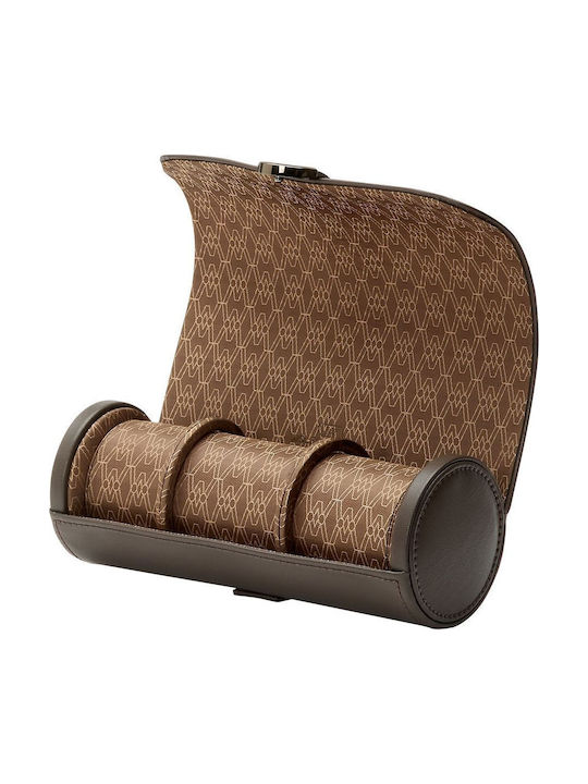 Wolf Earth Triple Watch Roll Coffee