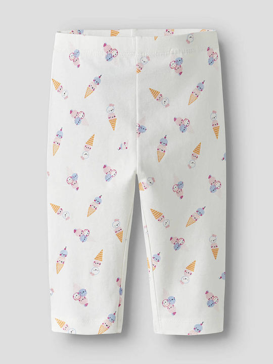 Name It Kinder Leggings Capri Bright White, Icecream White