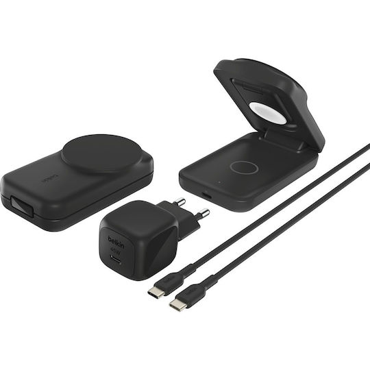 Belkin Безжично зарядно Qi2 25W Черен (UltraCharge)