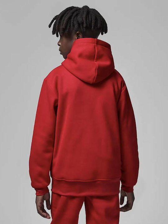 Kids Sweatshirt with Hood and Pockets Red