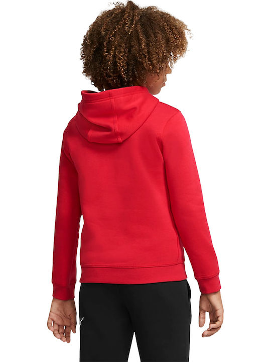 Kids Sweatshirt with Hood and Pockets Red Sportswear Club