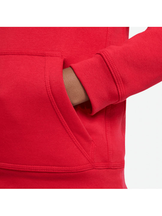 Kids Sweatshirt with Hood and Pockets Red Sportswear Club