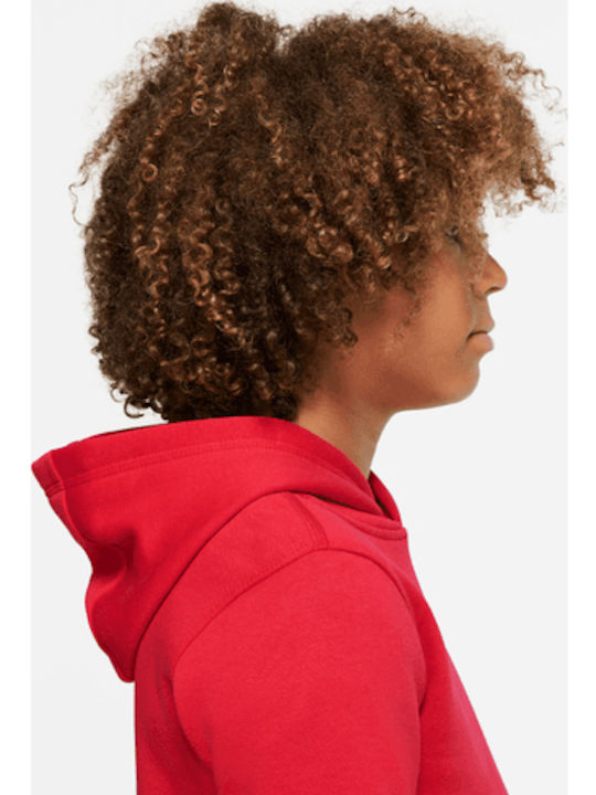 Kids Sweatshirt with Hood and Pockets Red Sportswear Club