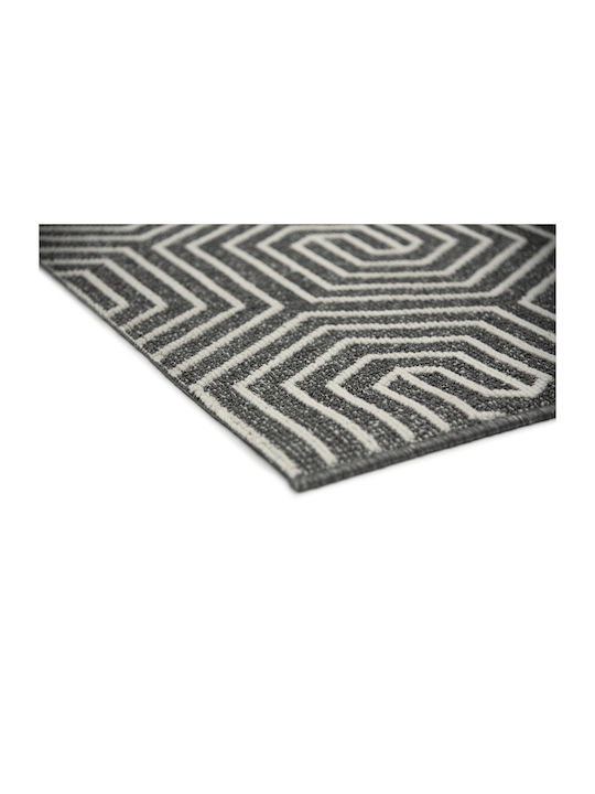 Non-Slip Kitchen Mat Mira 302 Lead-Pink 100x150