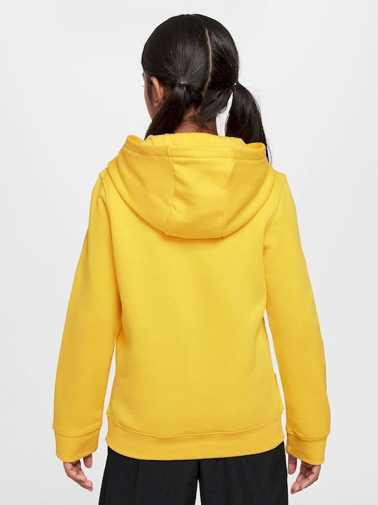 Fleece Kids Sweatshirt with Hood and Pockets Yellow Park 20