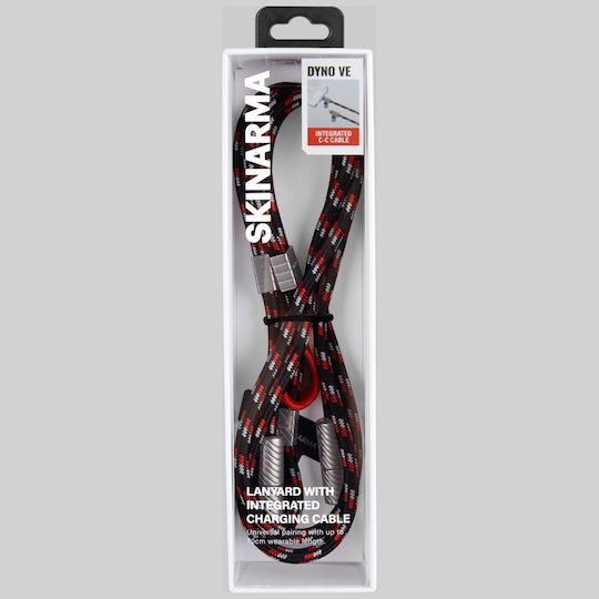 Skinarma Плетена USB 2.0 Кабел USB-C мъжки - USB-C мъжки 240W Черен (SK-DYVE-CBLCC-BLK)