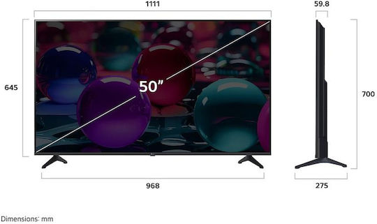 LG Smart Television 50" 4K UHD LED AI UA73 HDR (2025)