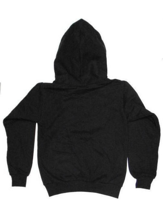 Kinder-Sweatshirt mit Kapuze und Taschen Schwarz Classic Super Mario