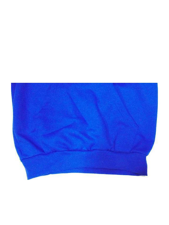 Kinder-Sweatshirt mit Kapuze und Taschen Blau