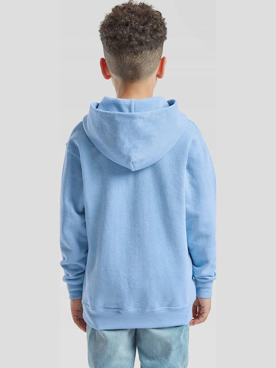 Kids Sweatshirt with Hood and Pockets Light Blue