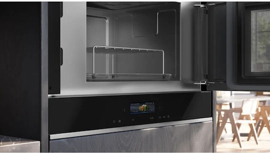 Siemens IQ700 Εντοιχιζόμενος Φούρνος Μικροκυμάτων 21lt Μαύρος