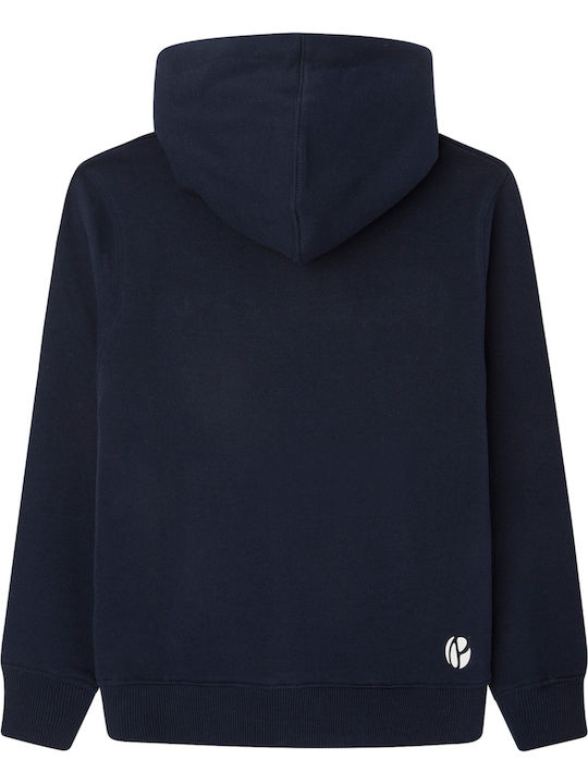 Kids Sweatshirt with Hood and Pockets Navy Blue Lamonty