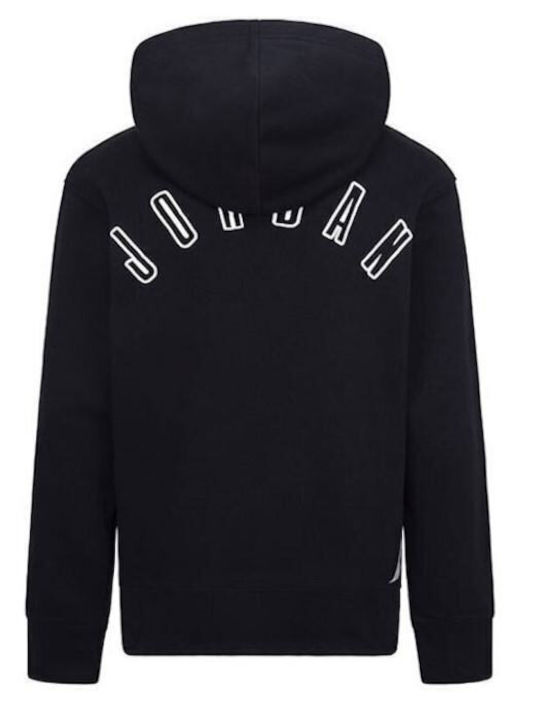Fleece Παιδικό Φούτερ με Κουκούλα Μαύρο Flight Mvp