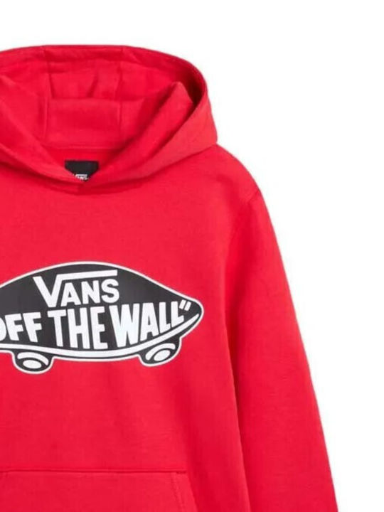 Fleece Παιδικό Φούτερ με Κουκούλα και Τσέπες Racing Red Style 76