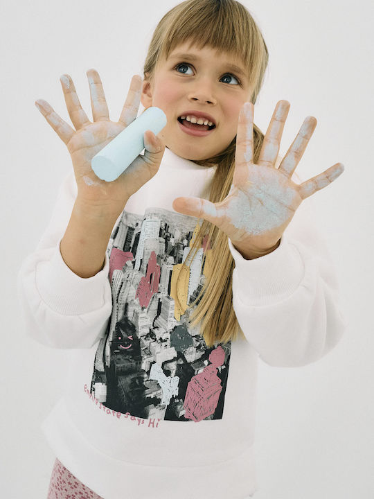 Kinder-Sweatshirt Ecru