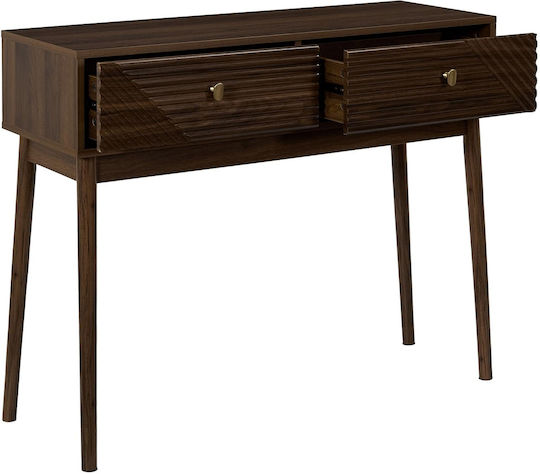 Tiffany Consolă Lemn cu oglindă Maro L100xL35xH80buc