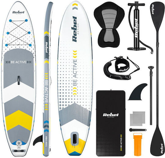 Rebel Aufblasbar SUP Board / Kajak mit Länge 3.5m Weiß