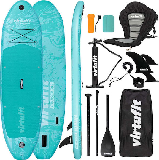 Virtufit Gonflabilă Placă SUP / Caiac cu Lungime 3.05m Albastru