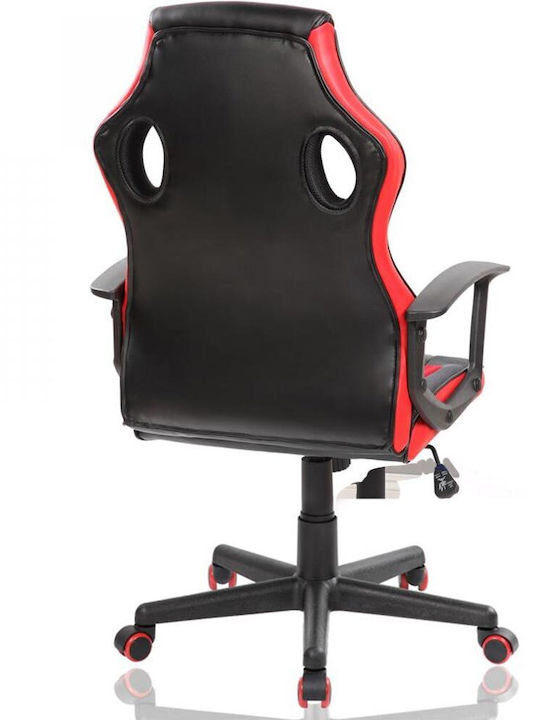 Bakaji 02834216 Καρέκλα Gaming Δερματίνης Κόκκινη