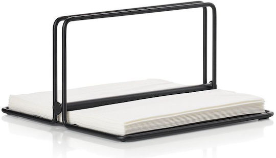 Zone Denmark Suport pentru șervețele Metalică Neagră 22.5x22.5x11.3cm 332013
