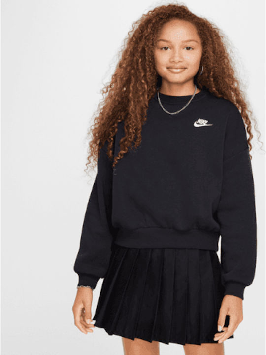 Fleece Hanorac Copii Black Sportswear Club