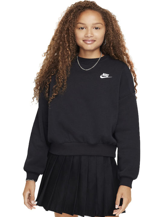 Fleece Hanorac Copii Black Sportswear Club