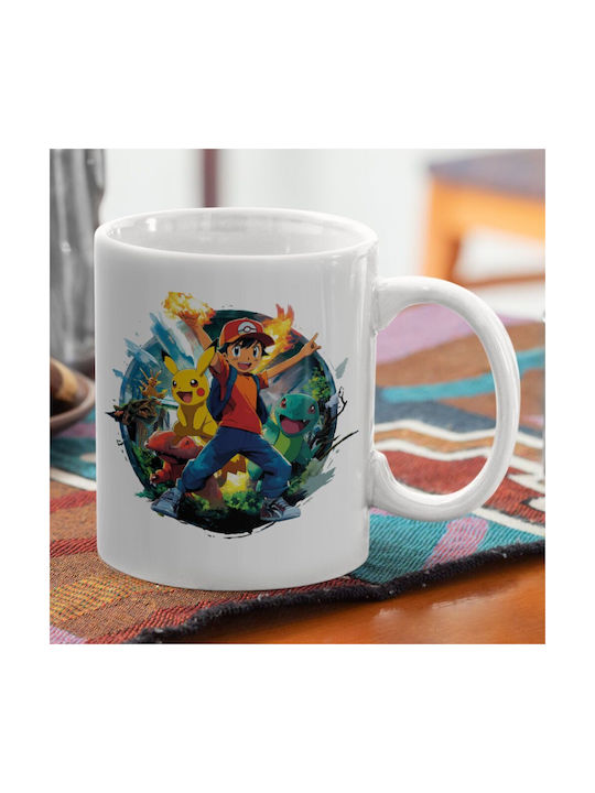 Koupakoupa Ash Ketchum & Pikachu Becher Keramik Gray 330ml