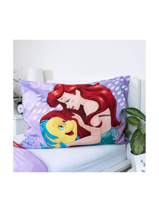 Bedding Set Kinderbettbezug Einzel mit Kissenbezug Baumwolle Pink 140x200cm