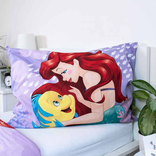 Bedding Set Kids Duvet Cover Single with Pillowcase Cotton Pink 140x200cm