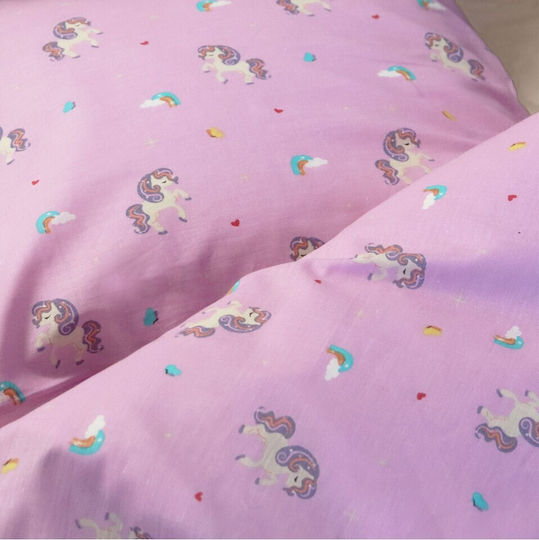 Unicorn Παιδική Παπλωματοθήκη Μονή Unicorn