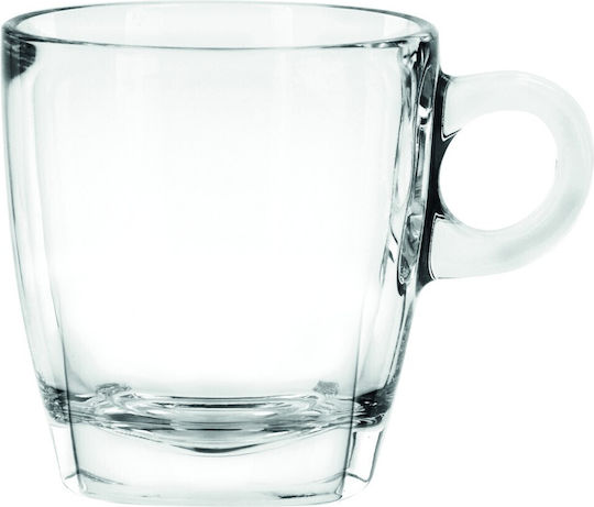 GTSA Premio Set Tassen Kaffee Glas Transparent 195ml 6Stück