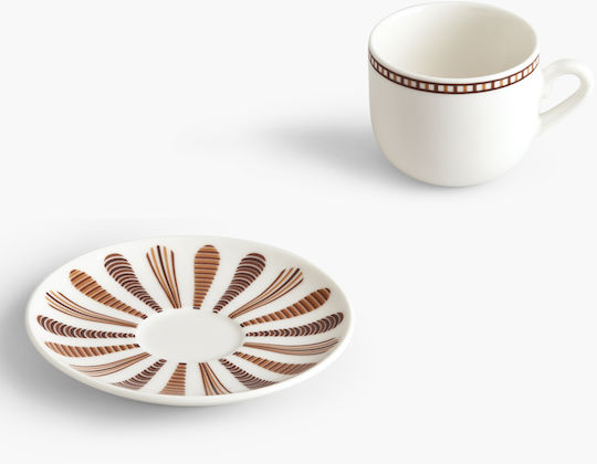Ionia Mideia Cup Coffee Porcelain White 110ml