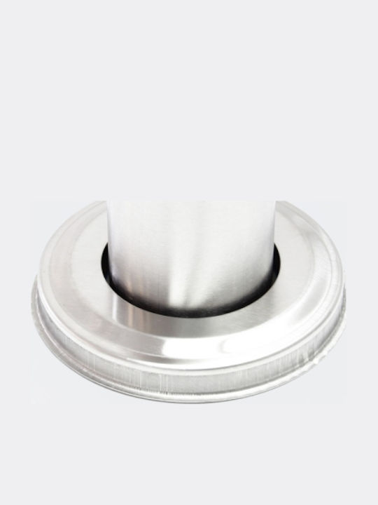 Wiltoc Пощенска Кутия за Блок Inox в Сребрист Цвят 55.6x27x150см
