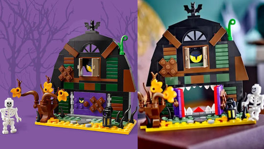LEGO Building Blocks Halloween Barn for 8+ Years 205 Pieces