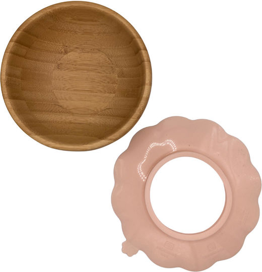 Queen Mother Panda Feeding Set Made of Silicone with Anti-Slip Base Green 5 Pieces for 6+ Months