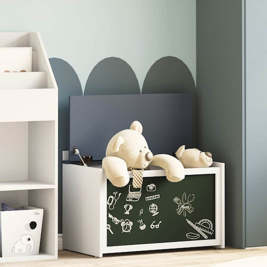 vidaXL Kinder Aufbewahrungsbox aus Holz Gray 73x33x55cm 1Stück