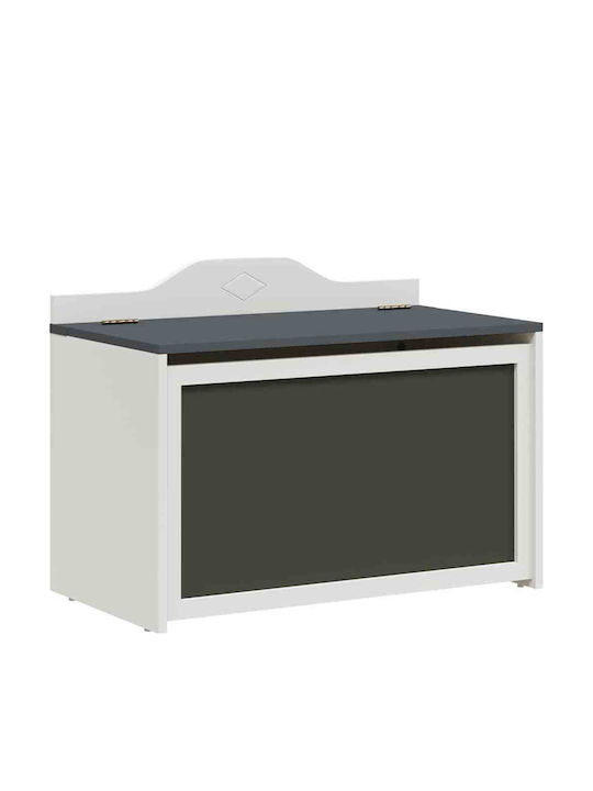 vidaXL Kinder Aufbewahrungsbox aus Holz Gray 73x33x55cm 1Stück