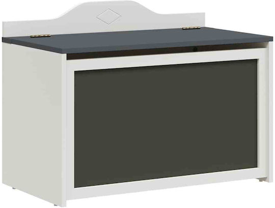 vidaXL Kinder Aufbewahrungsbox aus Holz Gray 73x33x55cm 1Stück