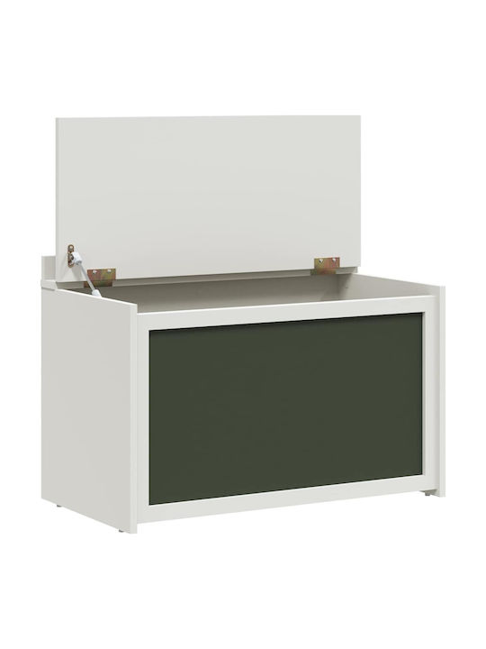 vidaXL Kinder Aufbewahrungsbox aus Holz Weiß 73x33x55cm 1Stück