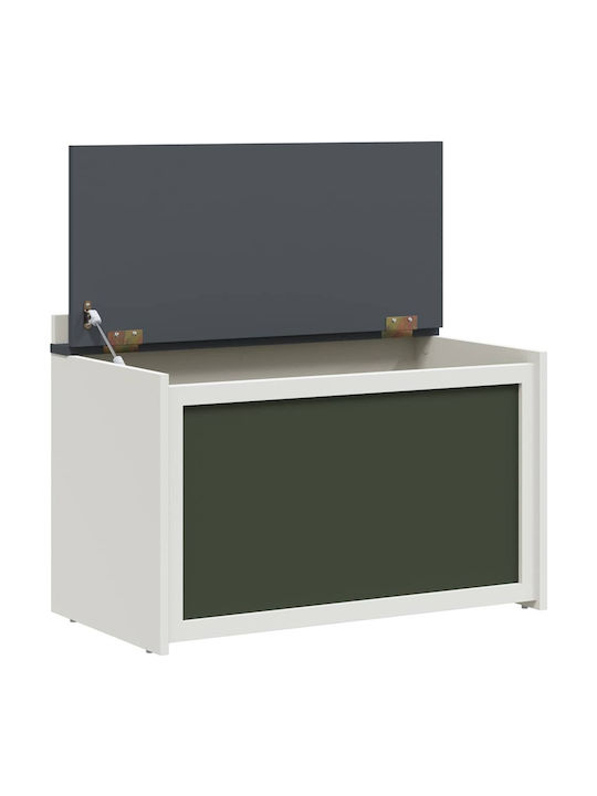 vidaXL Kinder Aufbewahrungsbox aus Holz Gray 73x33x55cm 1Stück