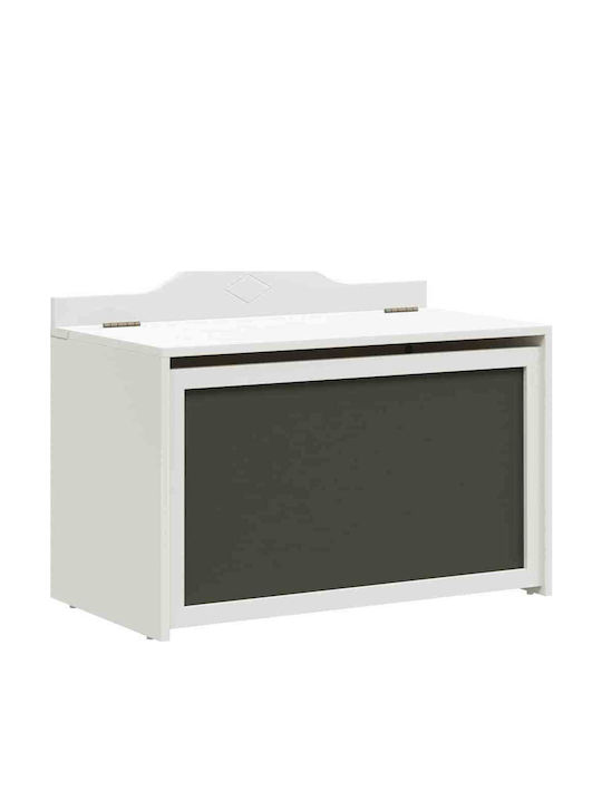vidaXL Kinder Aufbewahrungsbox aus Holz Weiß 73x33x55cm 1Stück