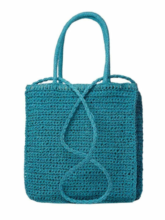 Bag to Bag Сламена Плажна чанта Син