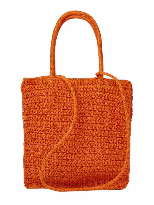 Bag to Bag Сламена Плажна чанта Оранжев