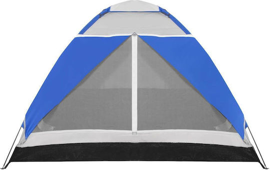 Sommer Campingzelt Iglu Blau Für 4 Personen 240x210x130cm