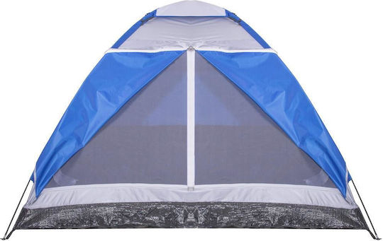 Sommer Campingzelt Iglu Blau Für 4 Personen 240x210x130cm