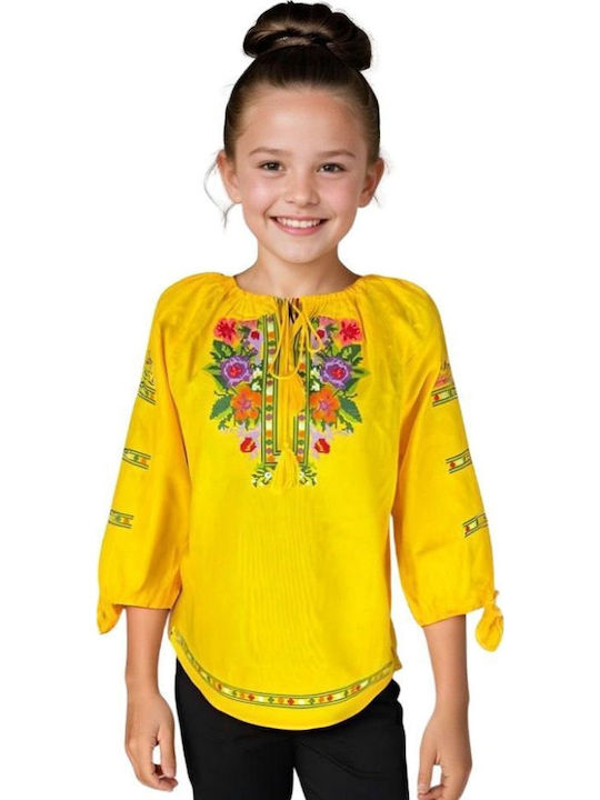 Kids' Shirt Long Sleeve Yellow