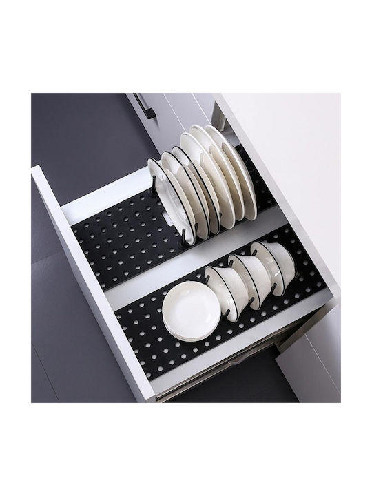 Plastic Cupboard Shelf 54x15x10cm Black