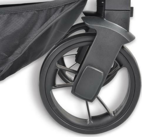 Cangaroo Ellada Adjustable 2 in 1 Baby Stroller Suitable for Newborn Black 15kg