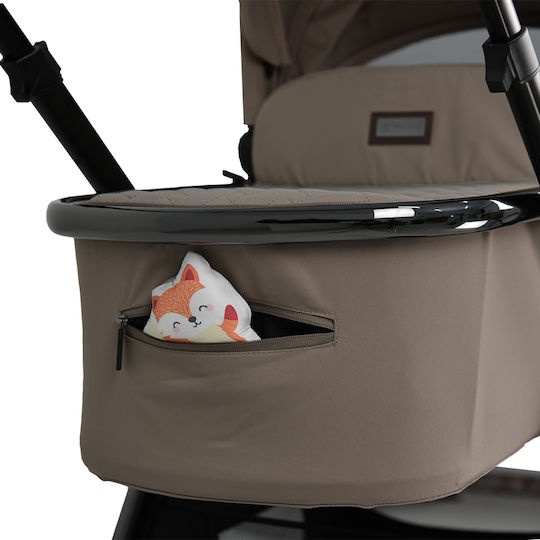 Bebe Stars Mythos Verstellbar 2 in 1 Baby Kinderwagen Geeignet für Neugeborene Beige