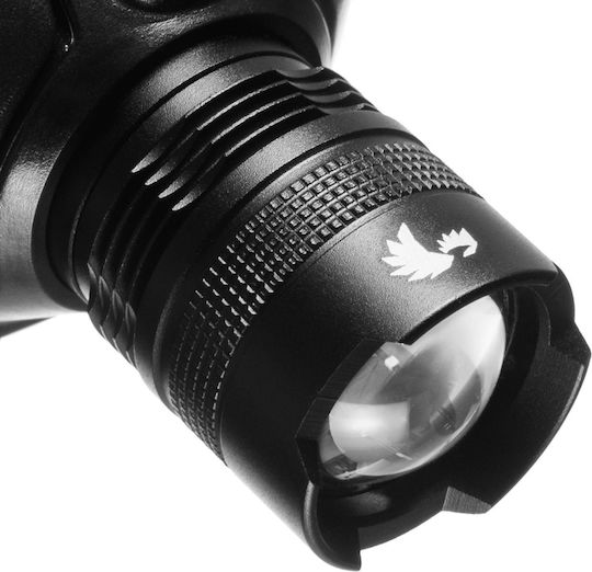 Handstrahler LED mit maximaler Helligkeit 180lm Schwarz